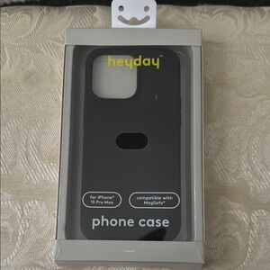 Heyday Charcoal Phone Case for iPhone 15 Pro Max (unused)
